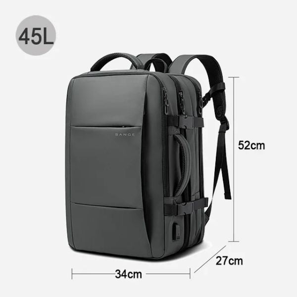 Bilde av en graa 45L målsatt pcbag