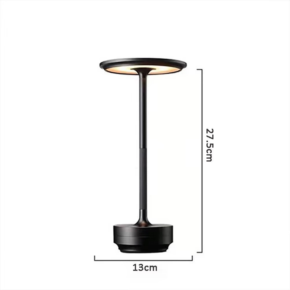Retro LED-bordlampe med mål 27,5 cm høy og 13 cm bred