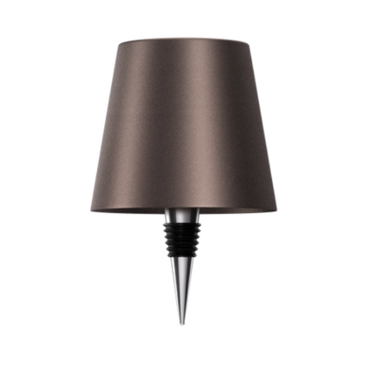 Trådløs retro LED flaskelampe i brun