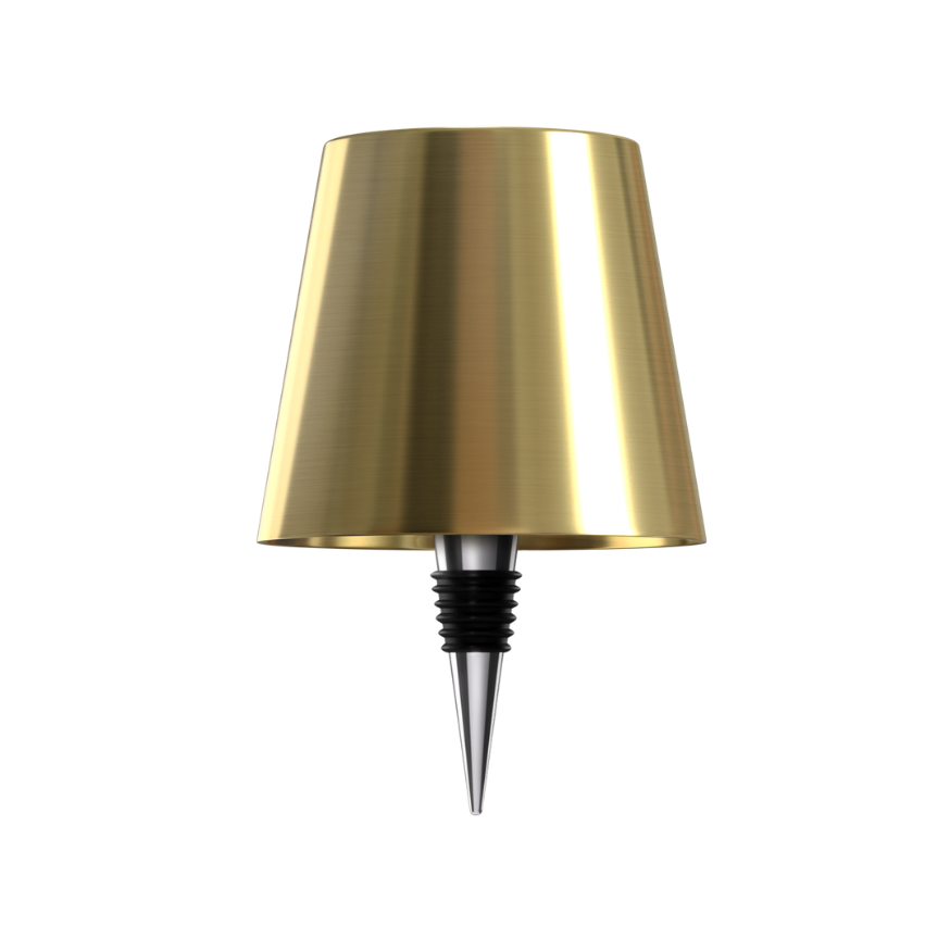 Trådløs retro LED flaskelampe i gull